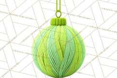 Cozy Yarn Christmas Clipart PNG, Holiday Craft Clip Art Product Image 3