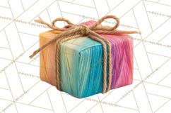 Cozy Yarn Christmas Clipart PNG, Holiday Craft Clip Art Product Image 5