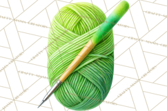 Cozy Yarn Christmas Clipart PNG, Holiday Craft Clip Art Product Image 5