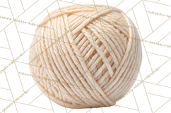 Cozy Yarn Christmas Clipart PNG, Holiday Craft Clip Art Product Image 5