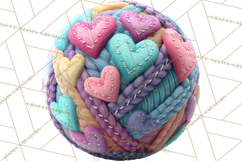 Cozy Yarn Christmas Clipart PNG, Holiday Craft Clip Art Product Image 3