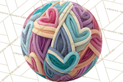 Cozy Yarn Christmas Clipart PNG, Holiday Craft Clip Art Product Image 4