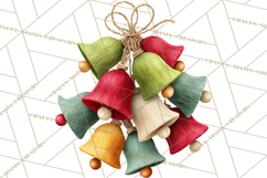 Cozy Yarn Christmas Clipart PNG, Holiday Craft Clip Art Product Image 5