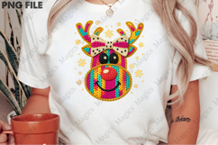 Yarn Crochet Christmas Reindeer PNG Product Image 2