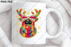 Yarn Crochet Christmas Reindeer PNG Product Image 3