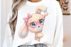 Yarn Crochet Easter Bunny PNG, Bunny PNG Product Image 2