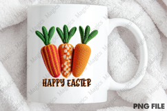 Yarn Crochet Easter Carrot PNG Product Image 4