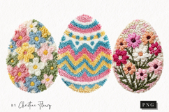 Faux Yarn Easter Egg Clipart | Easter PNG Product Image 1