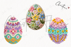 Faux Yarn Easter Egg Clipart | Easter PNG Product Image 3