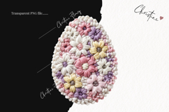 Faux Yarn Easter Egg Clipart | Easter PNG Product Image 2