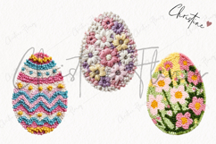 Faux Yarn Easter Egg Clipart | Easter PNG Product Image 3