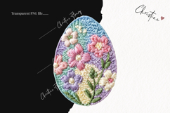 Faux Yarn Easter Egg Clipart | Easter PNG Product Image 2