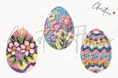 Faux Yarn Easter Egg Clipart | Easter PNG Product Image 3