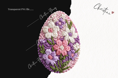 Faux Yarn Easter Egg Clipart | Easter PNG Product Image 2