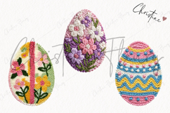 Faux Yarn Easter Egg Clipart | Easter PNG Product Image 3