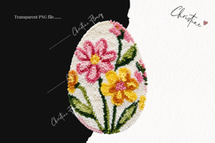 Faux Yarn Easter Egg Clipart | Easter PNG Product Image 2