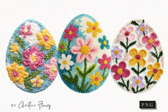 Faux Yarn Easter Egg Clipart | Easter PNG Product Image 1