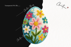 Faux Yarn Easter Egg Clipart | Easter PNG Product Image 2