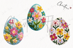 Faux Yarn Easter Egg Clipart | Easter PNG Product Image 3