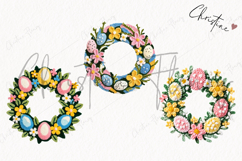 Faux Yarn Easter Wreath Clipart | Easter PNG Product Image 3