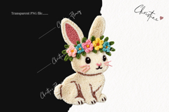 Faux Yarn Easter Bunny Clipart | Easter PNG Product Image 2