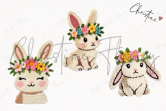 Faux Yarn Easter Bunny Clipart | Easter PNG Product Image 3