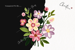 Faux Yarn Flower Clipart | Spring PNG Product Image 2