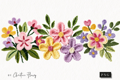 Faux Yarn Flower Clipart | Spring PNG Product Image 1