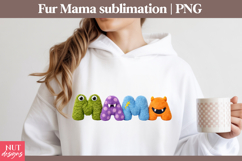 Monster Fur Mama Sublimation Halloween Mama Spooky monsters Product Image 2