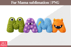 Monster Fur Mama Sublimation Halloween Mama Spooky monsters Product Image 1