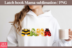 Bee Daisy Mama Sublimation Latch Hook Mama Mothers Day Product Image 2