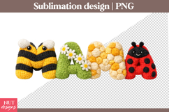 Bee Daisy Mama Sublimation Latch Hook Mama Mothers Day Product Image 1