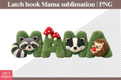 Woodland Mama Sublimation Faux Fur Green Mama Mothers Day Product Image 1