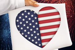 Yarn Patriotic American Flag Heart Png - Flag Heart Png Product Image 1