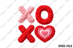 Yarn Valentine Png Valentines Xoxo Png Product Image 1
