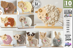 Yarn Wrapped Animals Laser Bundle| Yarn Craft | Sensory Toys Product Image 1