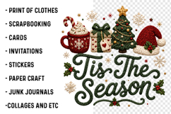 Yarn Crochet Tis the Season Christmas Png Product Image 3