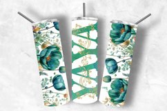YAYA Mother&#039;s Day Floral Watercolor 20oz Tumbler Design Product Image 1