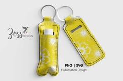 Yellow background with white flowers sublimation design Product Image 3