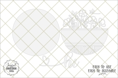 Hi Wildflower Welcome Sign SVG | Geometric Pattern Door Sign Product Image 2