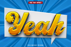 Yeah 3D editable text effect Product Image 1
