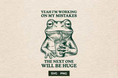 Funny Frog SVG Sarcastic Meme Quote Shirt Cut File Product Image 1