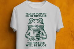 Funny Frog SVG Sarcastic Meme Quote Shirt Cut File Product Image 3
