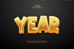 Year Editable Text Effect Style 3d Product Image 1