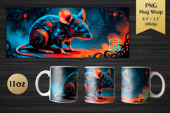 Year of the Rat 11oz Mug Wrap. Celebrate the spirit of the Chinese Zodiac with this stunning mug wrap design!