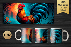 Year of the Rooster 11oz Mug Wrap. Celebrate the spirit of the Chinese Zodiac with this stunning mug wrap design!