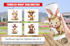 Seasonal Highland Cow Tumbler Product Image 1