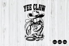 Yee Claw SVG, Western Crawfish SVG Product Image 1