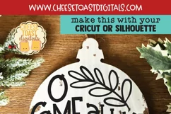 O Come All Ye Faithful | Christmas Ornament SVG for Rounds Product Image 2