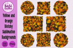 Yellow and Orange Blotchy Sublimation Backgrounds Product Image 1